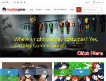 Tablet Screenshot of cosplayguru.com